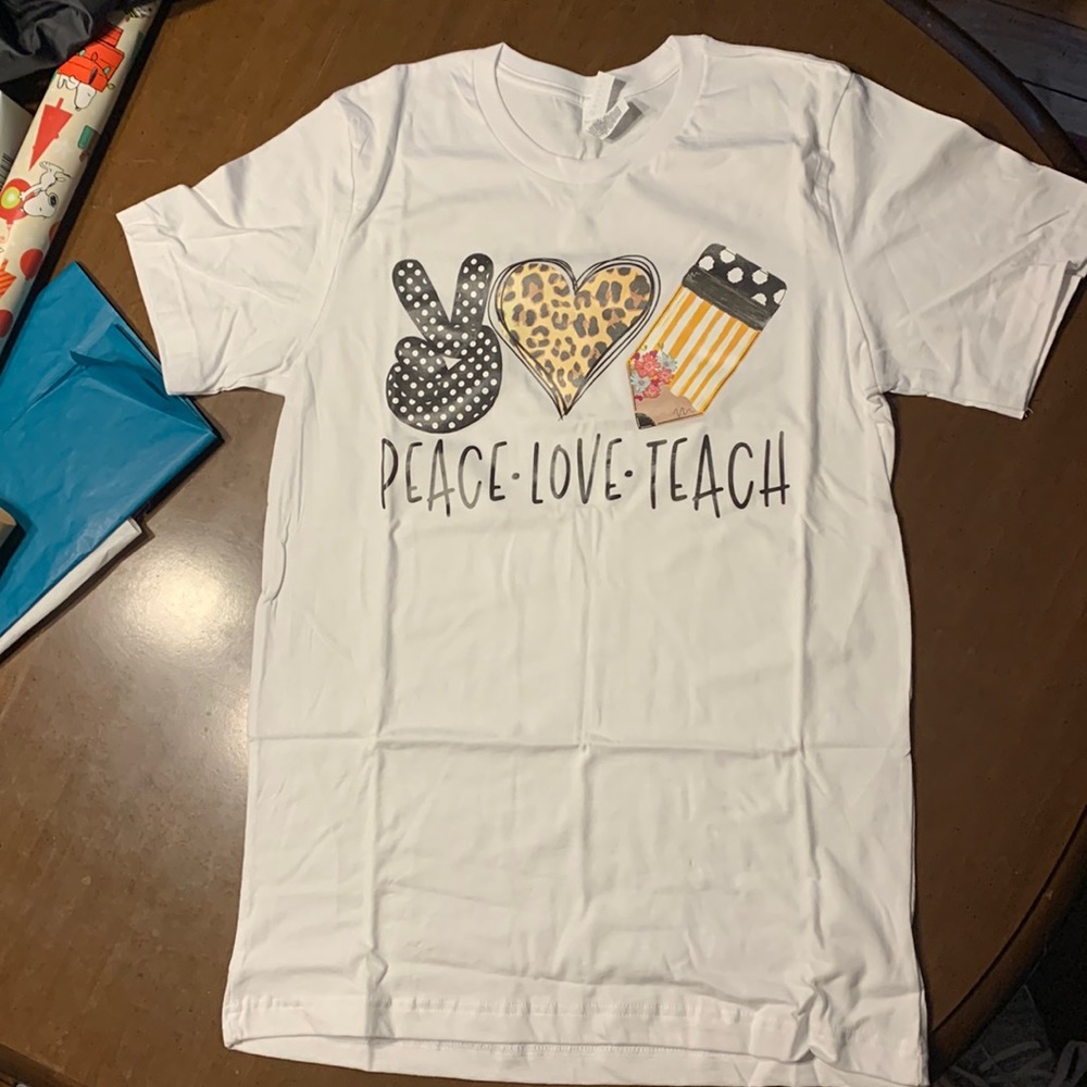 Peace Love Teach t-shirt